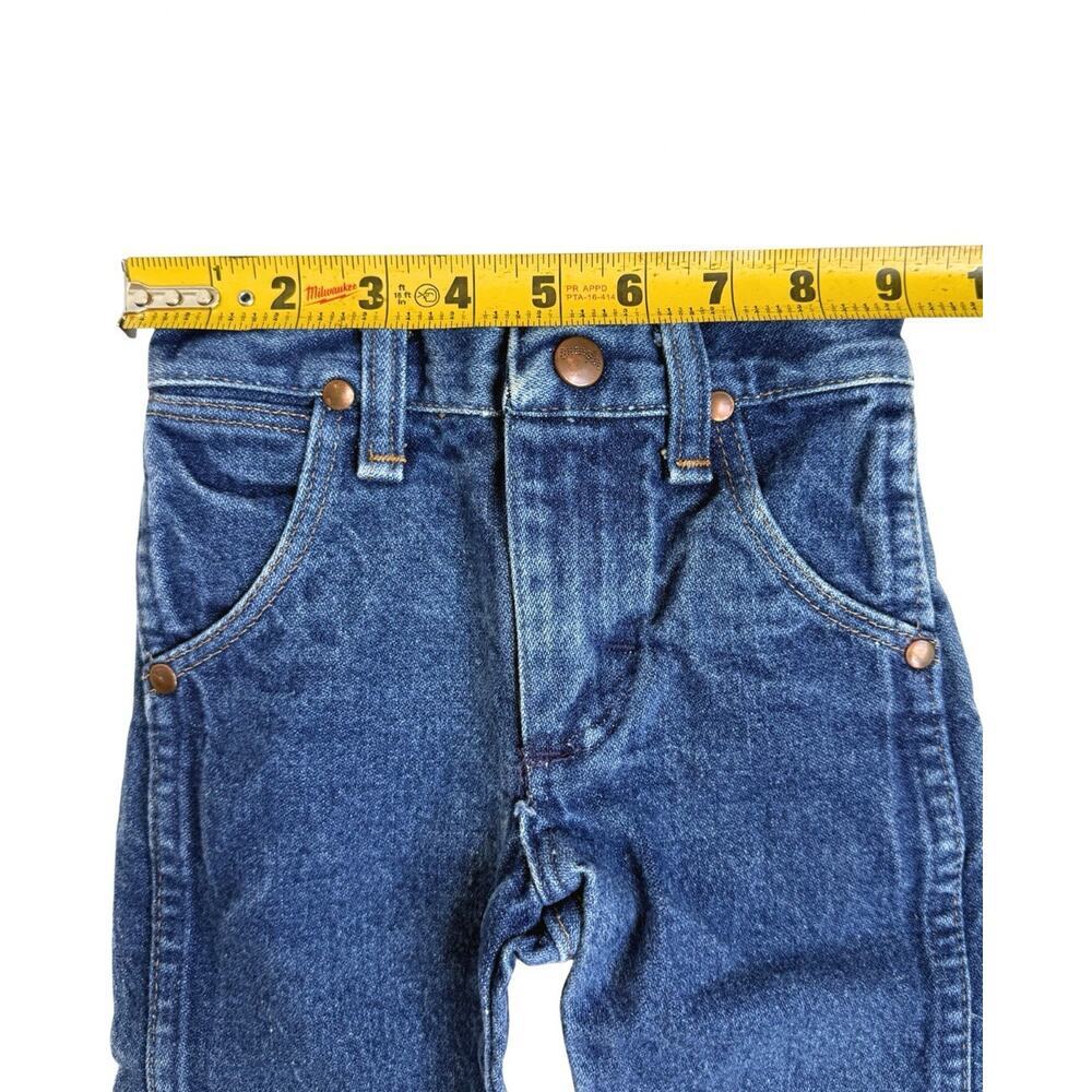 Vintage Wrangler Kids 1T Slim Toddler Boys Blue Cowboy Cut Jeans 13MWZJP - Picture 7 of 9